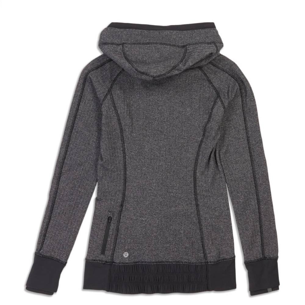 Lululemon Women’s Think Fast Hoodie Gray Hooded Sweatshirt Size 10 Athleisure - Picture 2 of 6